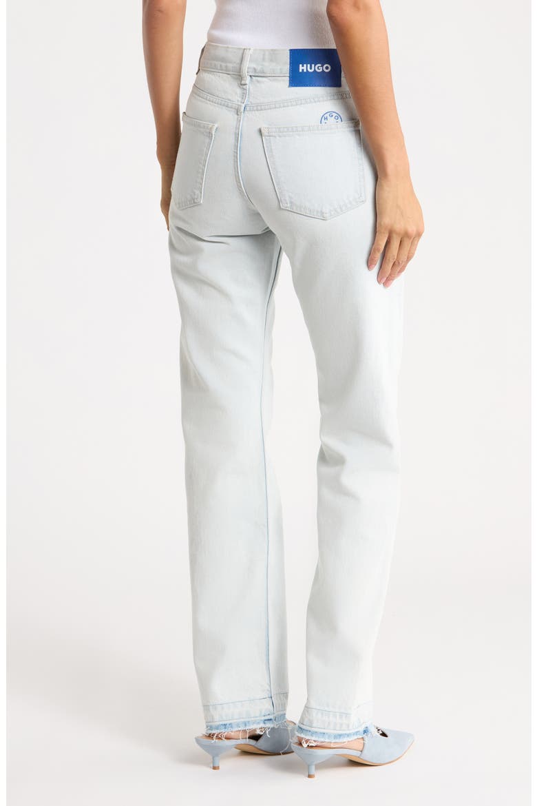 Getali Straight Leg Jeans, Alternate, color, TURQUOISE/ AQUA