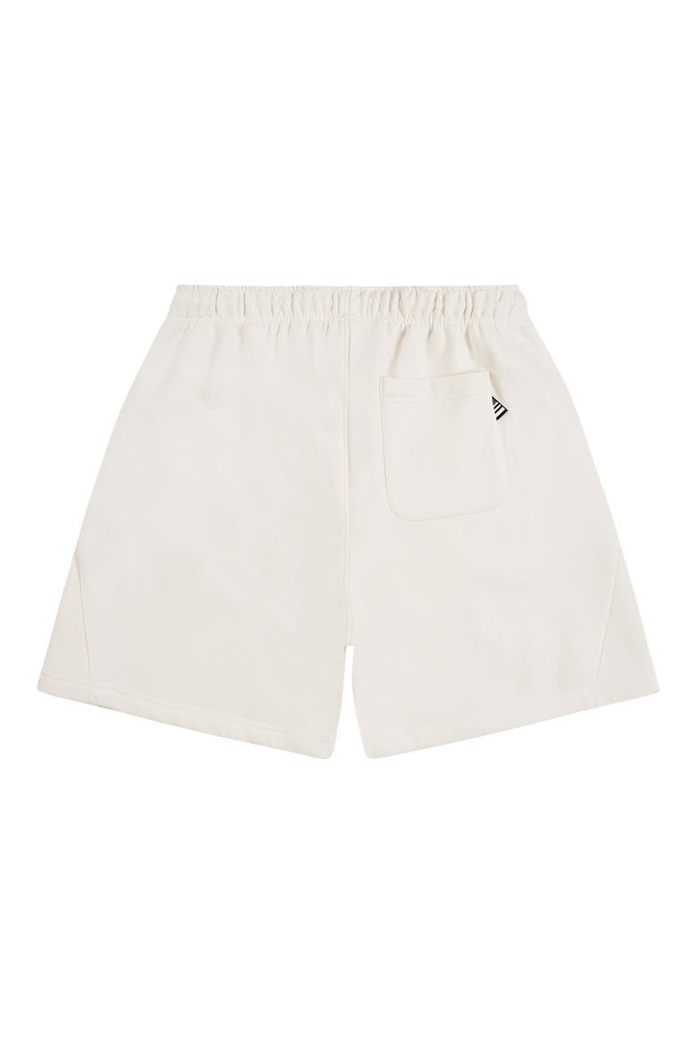 Script Weld Logo Sweat Shorts, Alternate, color, OATMEAL