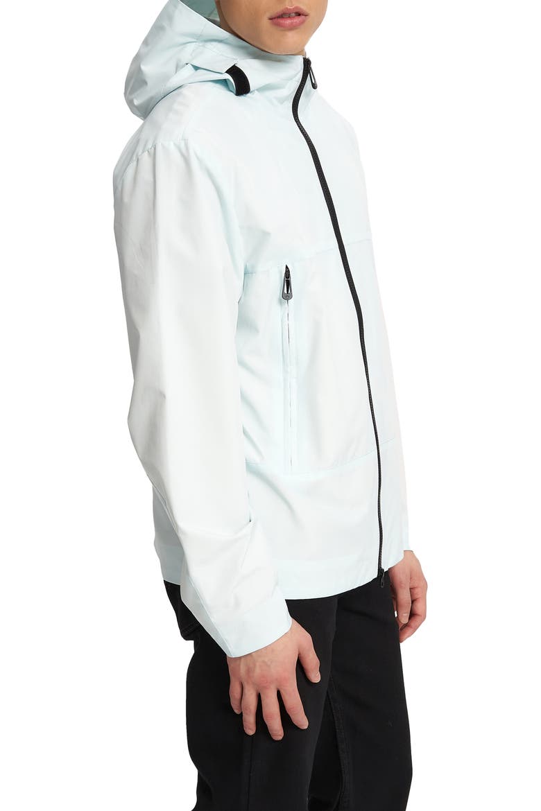 Silas Hooded Rain Jacket, Alternate, color, MARINA BAY