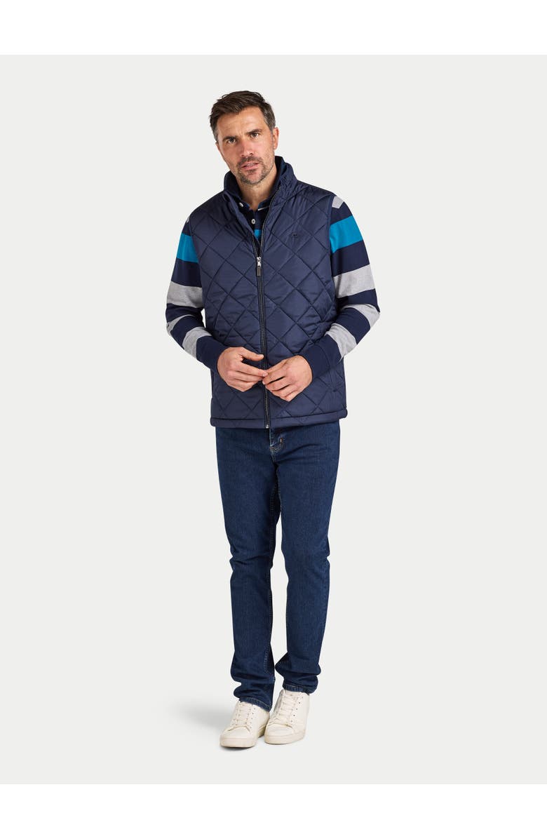 Raging Bull Quilted Gilet, Alternate, color, Navy