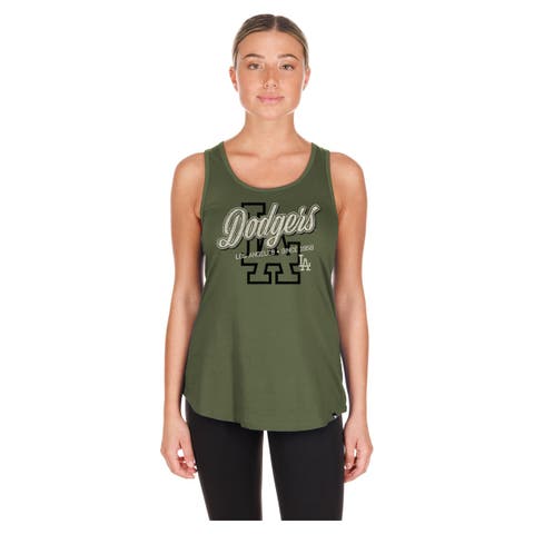 Women's New Era Olive Los Angeles Dodgers 2026 Armed Forces Day Tank Top