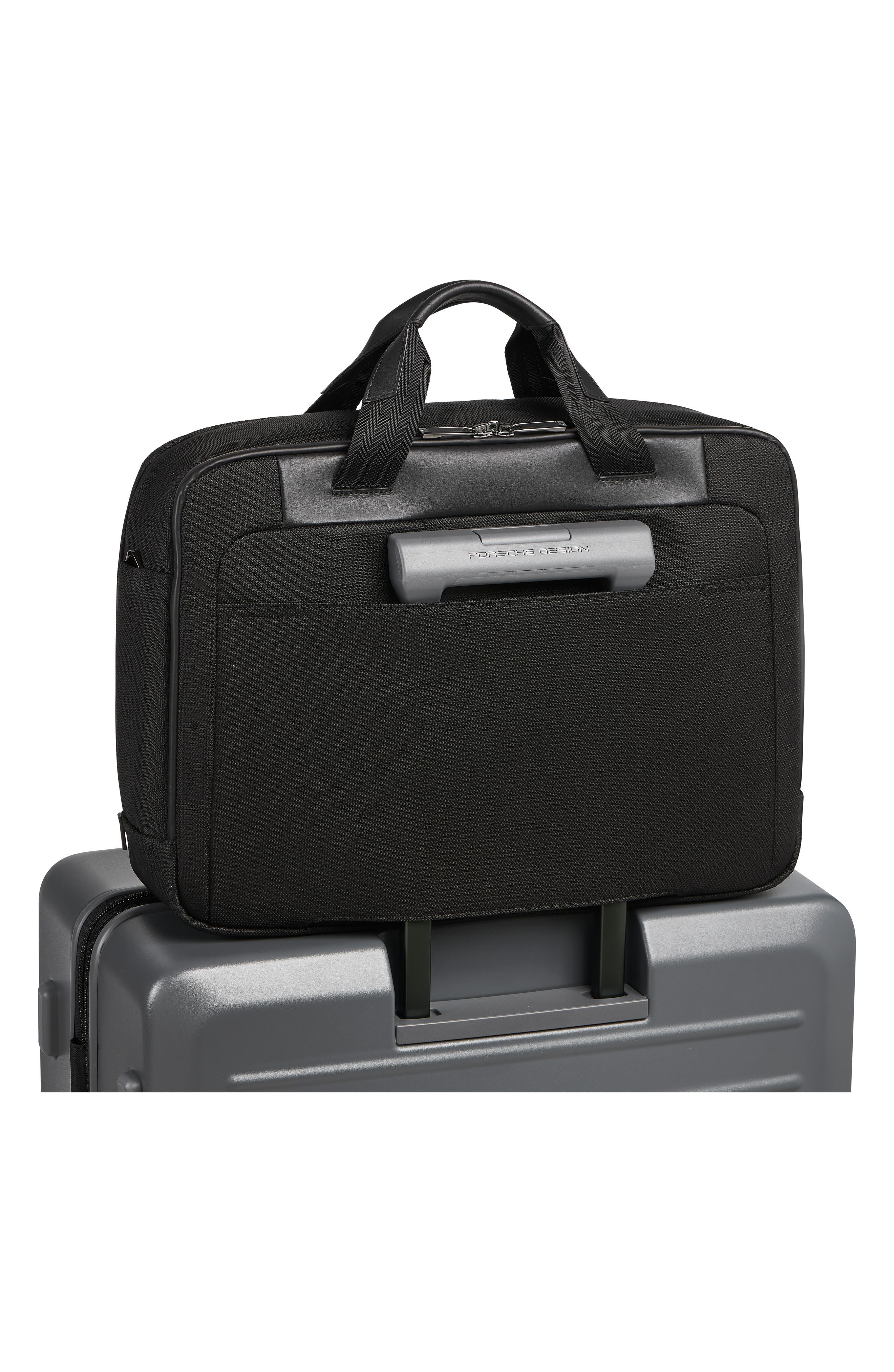 Porsche Design Roadster Nylon & Leather Briefcase, Alternate, color, 