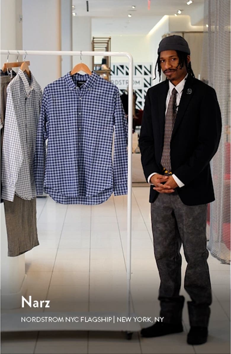 Everyday Gingham Check Cotton Button-Down Shirt, sales video thumbnail