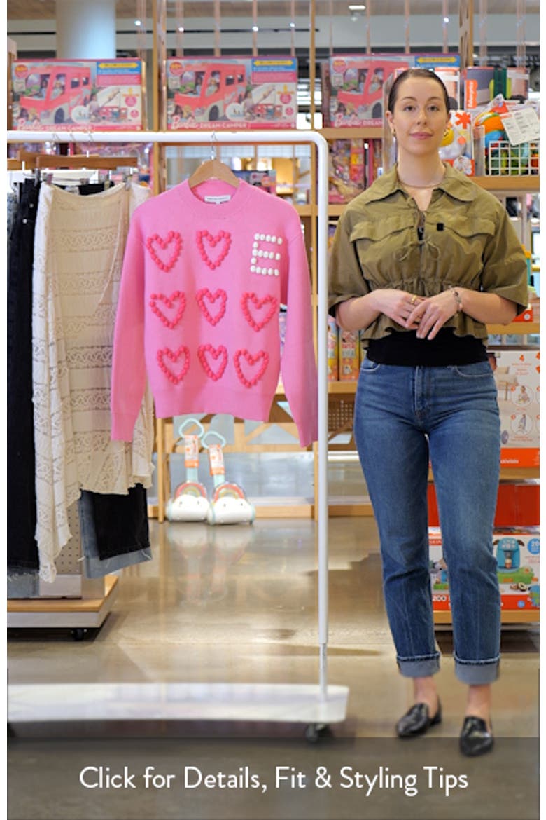 Pompom Heart Sweater video