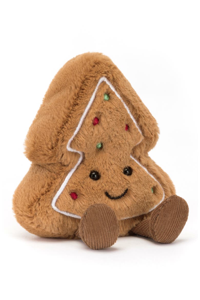 Amuseables Tree Cookie Stuffed Animal, Main, color, BROWN