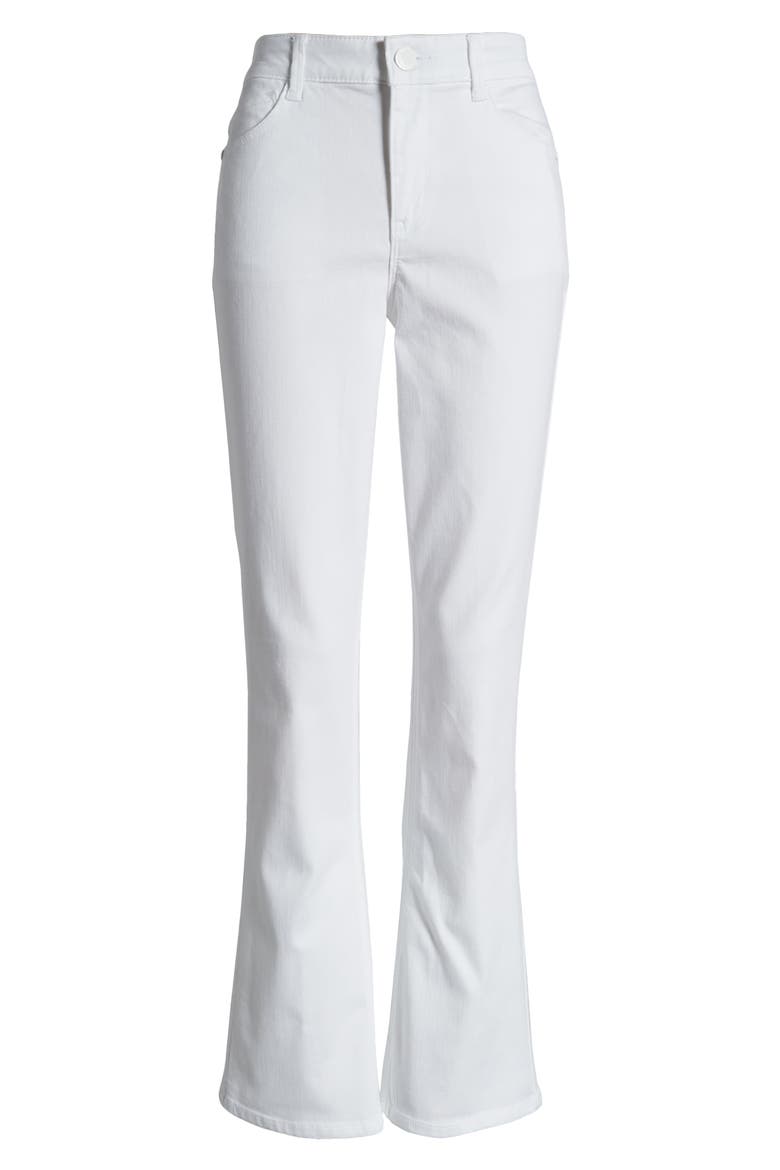 Brittany 'Ab'Solution High Waist Bootcut Jeans, Alternate, color, OPTIC WHITE