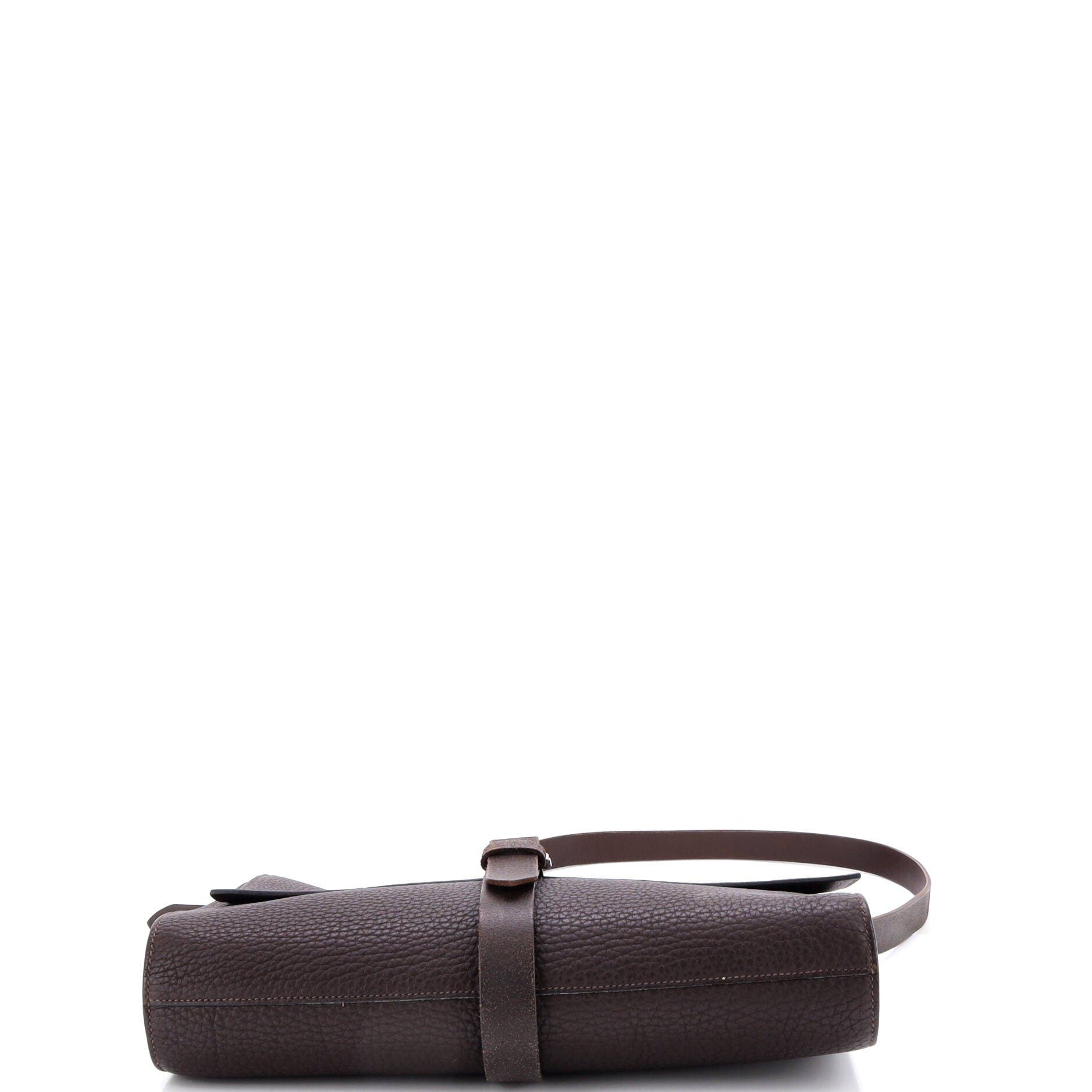 Pre-Owned Hermes Etriviere II Messenger Fjord, Alternate, color, Havane