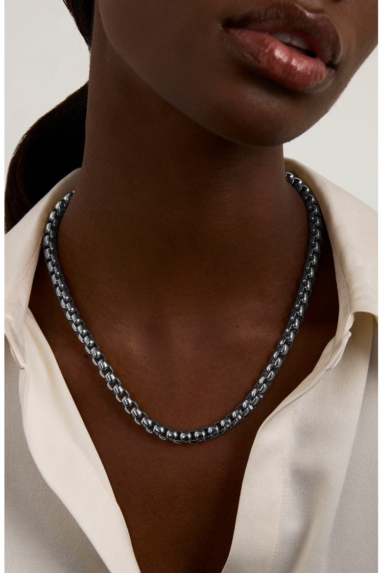 Large Tokyo Chain Necklace, Alternate, color, SILVER