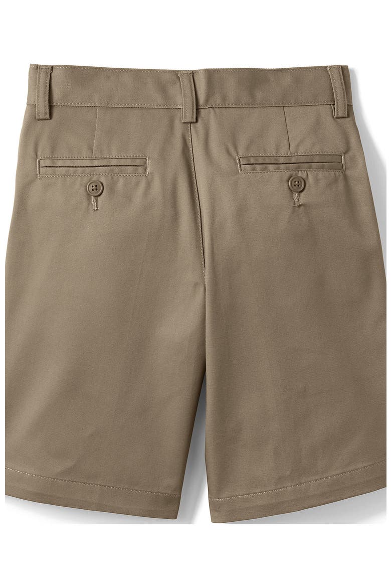 Boys Slim Plain Front Blend Chino Shorts, Alternate, color, Khaki