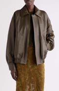 Saint Laurent Oversized Leather Jacket