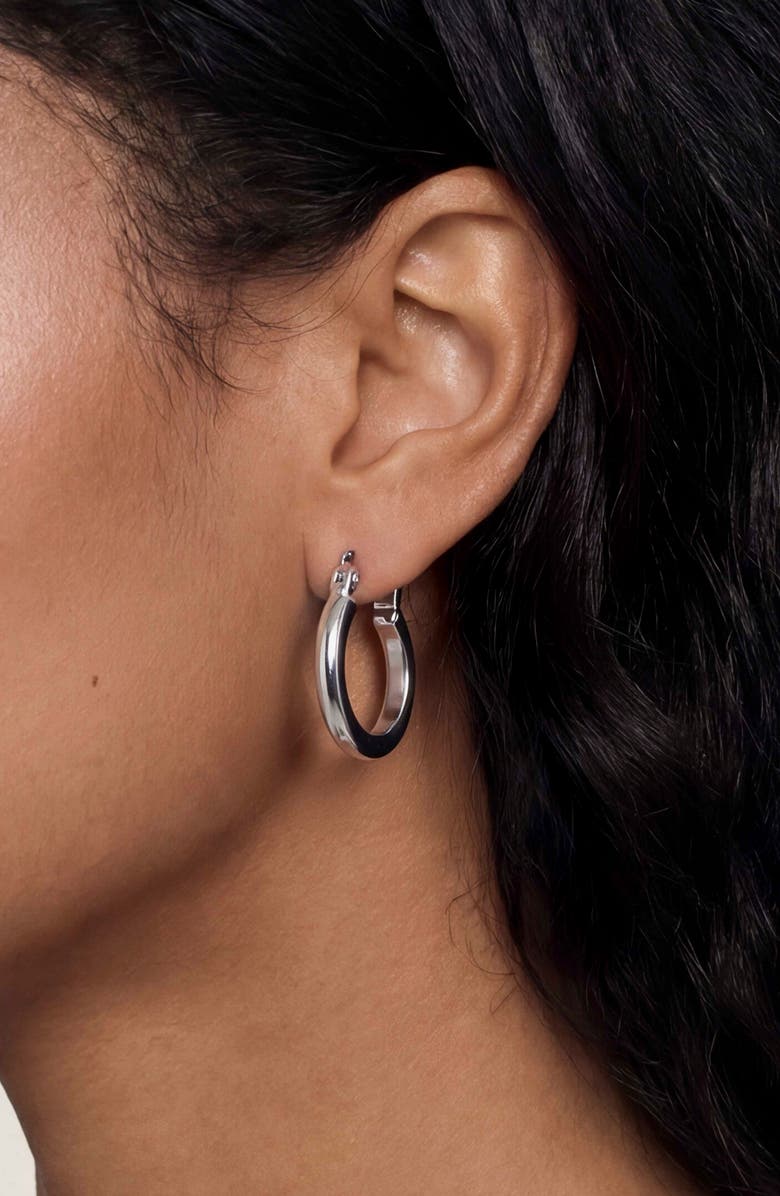 Ettika Set of 3 Hoop Earrings, Alternate, color, Silver