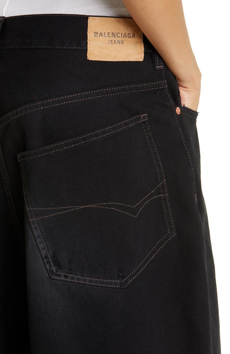 Balenciaga Baggy Nonstretch Jeans, Alternate, color,