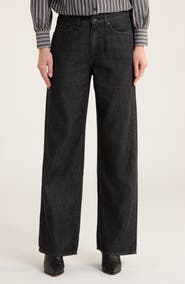 rag & bone Lori Mid Rise Wide Leg Jeans