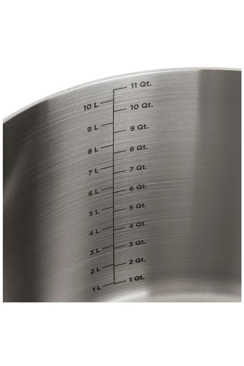 3-Ply 12 Quart Mirror Finish Stainless Steel Stock Pot with Metal Lid, Alternate, color, NO COLOR