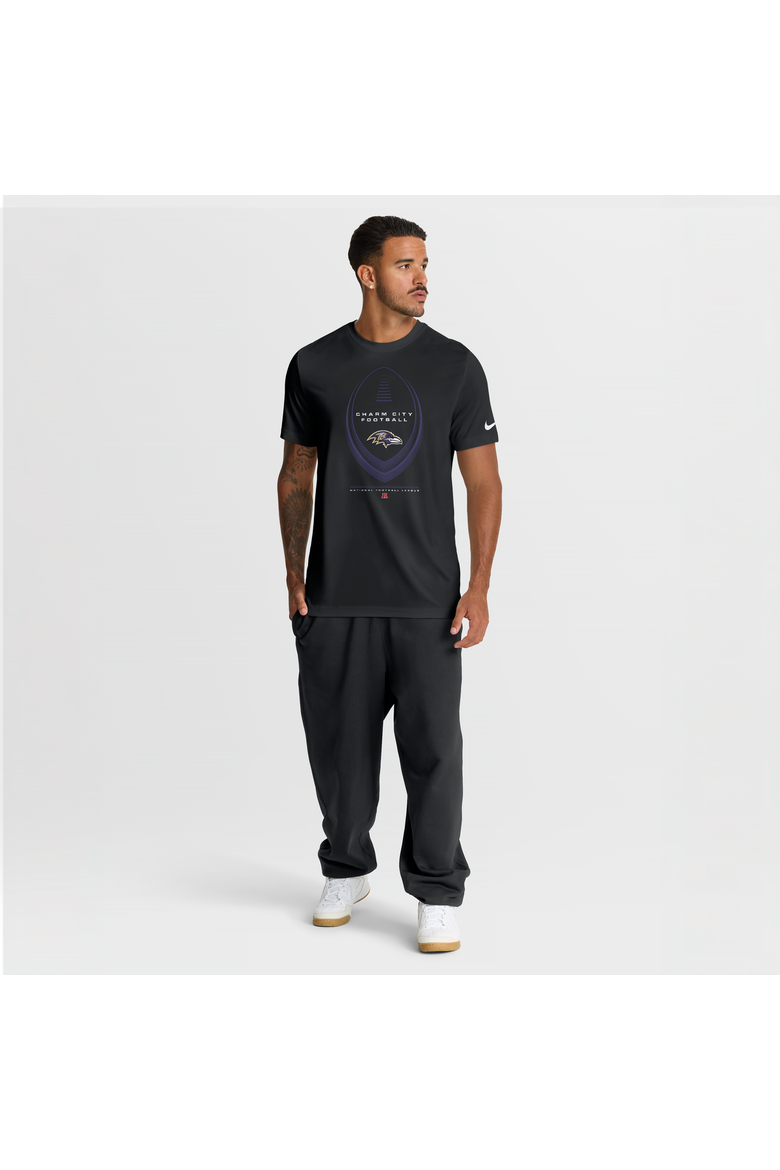 Men's Nike Black Baltimore Ravens Legend Icon Dri-FIT T-Shirt, Alternate, color, Black