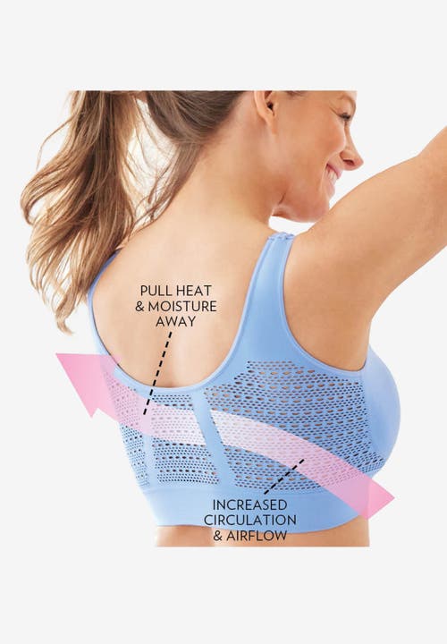 Secret Solutions Wireless Cooling Seamless Bra In Neutral