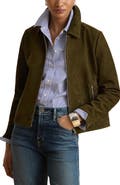 Lauren Ralph Lauren Suede Zip Front Jacket
