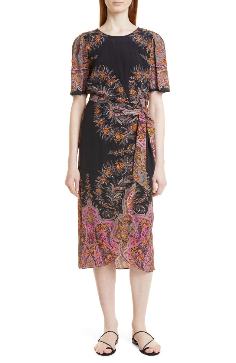 KOBI HALPERIN Alexis Side Tie Dress, Alternate, color,