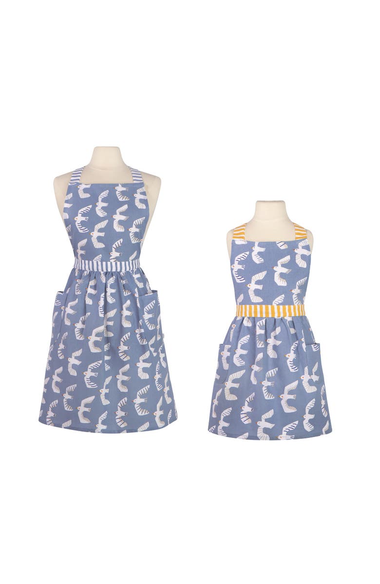 Danica Brands Birdie Apron Set, Main, color, Blue