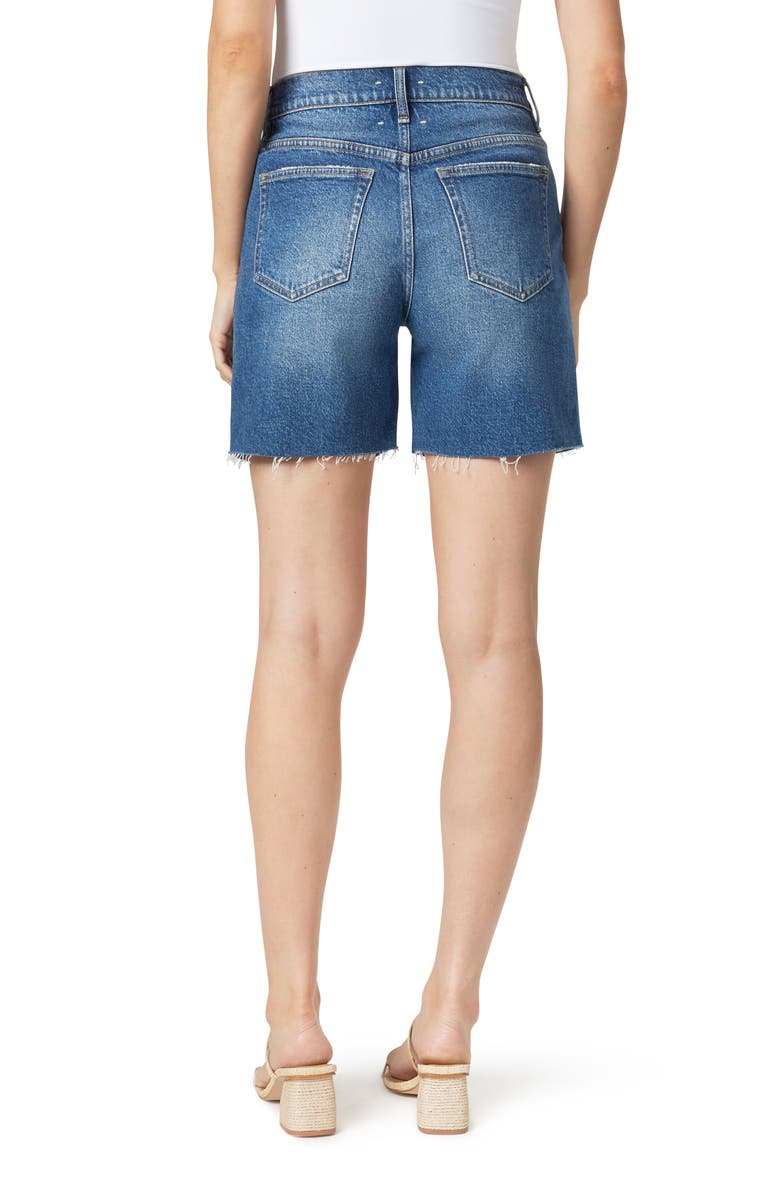 Habitual Skylar Raw Hem Cutoff Denim Shorts, Alternate, color, Lagoon
