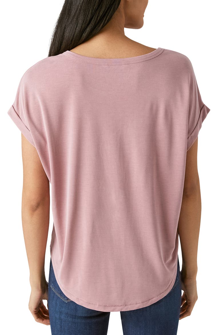 Sandwash Dolman T-Shirt, Alternate, color, NOSTALGIA ROSE