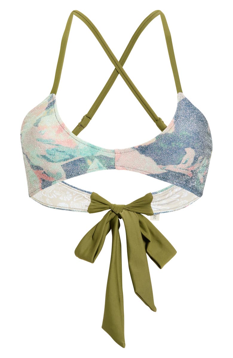 free-est by Free People Misty Metallic Bikini Top, Main, color, Flower Riot