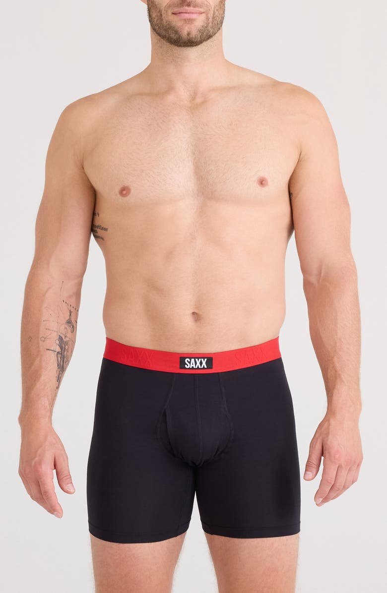 SAXX Vibe Xtra Assorted 2-Pack Boxer Briefs, Alternate, color, Bells/ Red Black