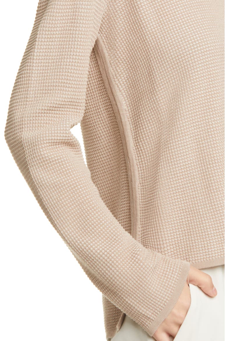 Crewneck Silk Blend Top, Alternate, color, BRAMBLE