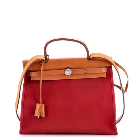 Herbag Zip Leather and Toile 31