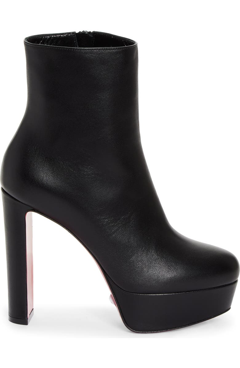 Christian Louboutin Loo Platform Bootie, Alternate, color, Black