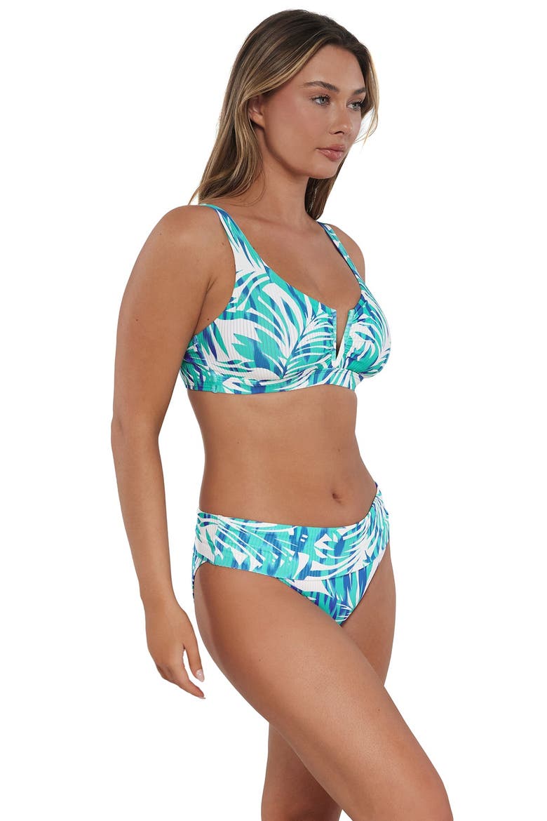 Vienna V-Wire Bikini Swimsuit Top - DD Cup, Alternate, color, Sea Breeze Sandbar Rib