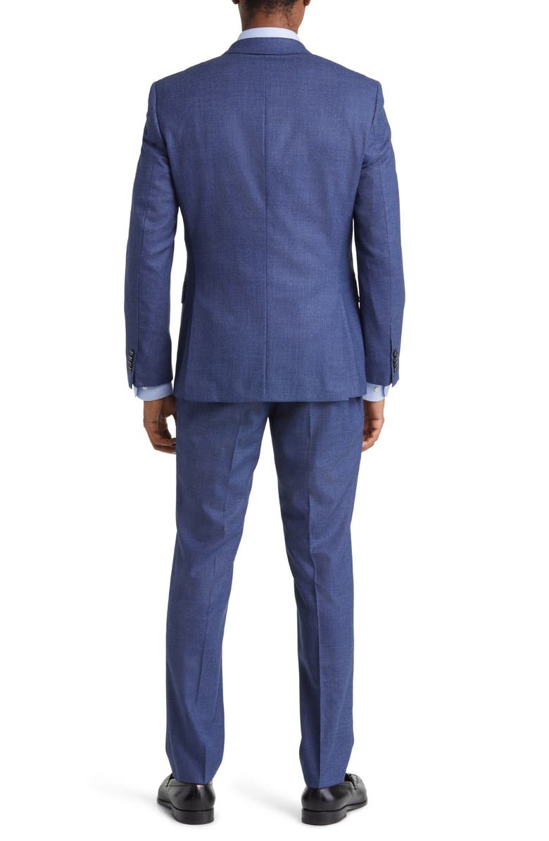BOSS Huge Bird's Eye Stretch Virgin Wool Suit, Alternate, color, 