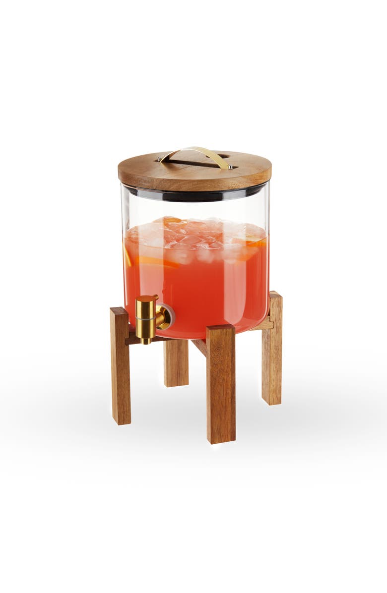 TWINE Modern Manor Drink Dispenser, Main, color, Brown