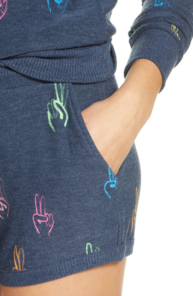 Chaser Cozy Peace Shorts, Alternate, color,