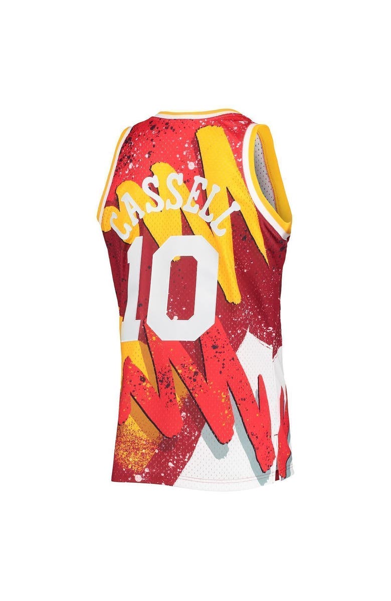 Mitchell & Ness Men's Mitchell & Ness Sam Cassell Red Houston Rockets Hardwood Classics 1993/94 Hyper Hoops Swingman Jersey, Alternate, color, 