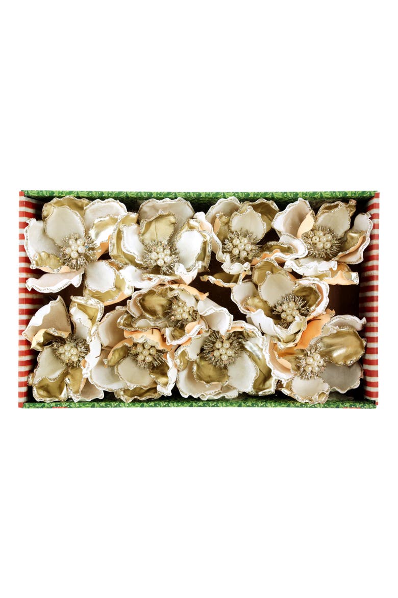Sparkling Magnolia Bloom, Box of 12, Alternate, color, White