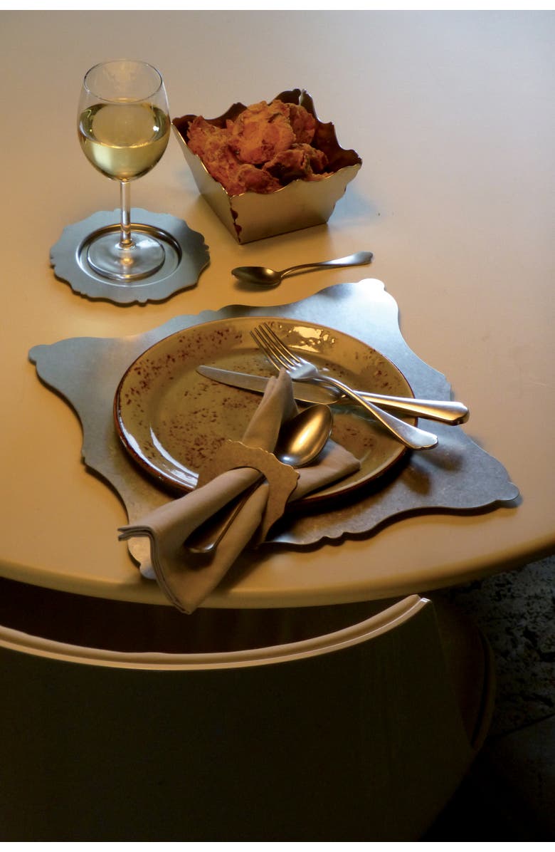 Mepra Dolce Vita Serving Set - 2 Pieces, Alternate, color, Pewter Silver