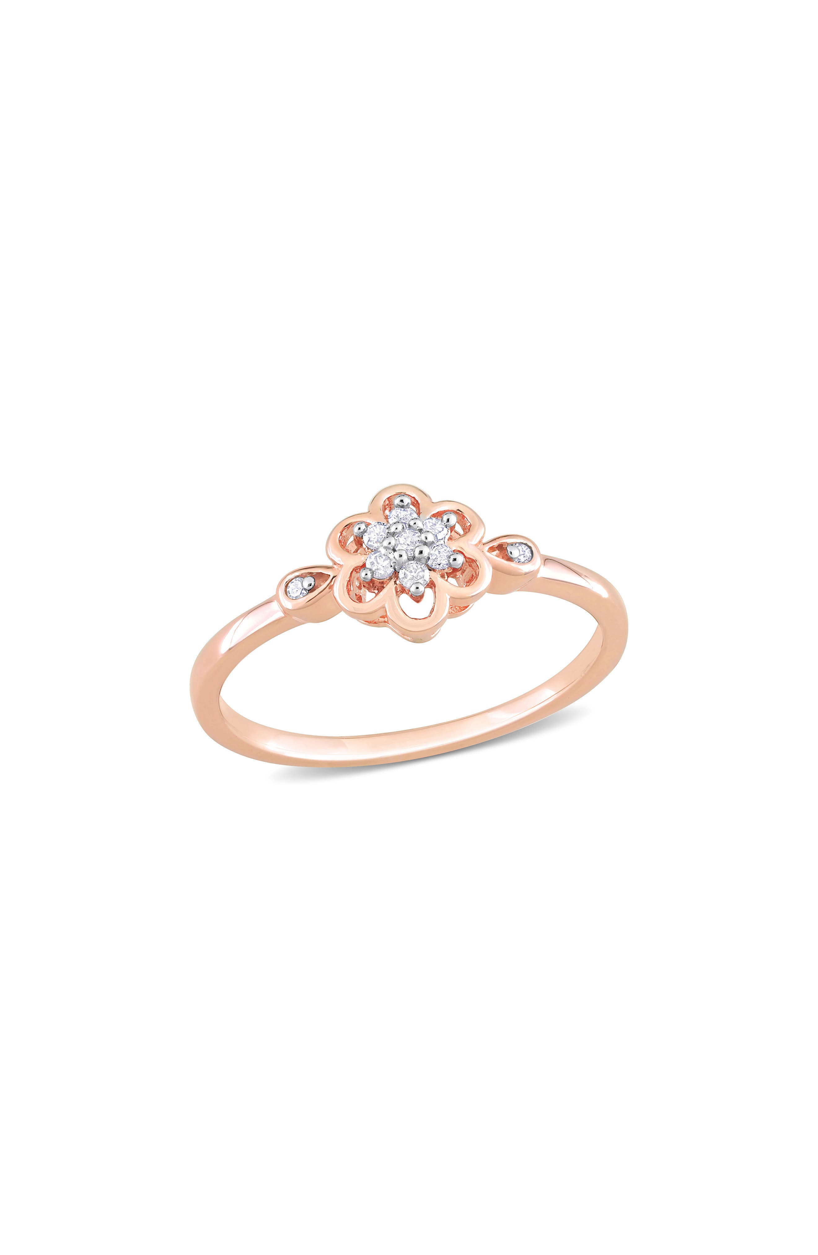 DELMAR Floral Diamond Ring - 0.08ct.