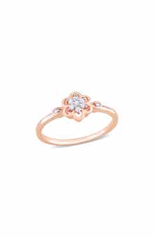 DELMAR Floral Diamond Ring - 0.08ct.