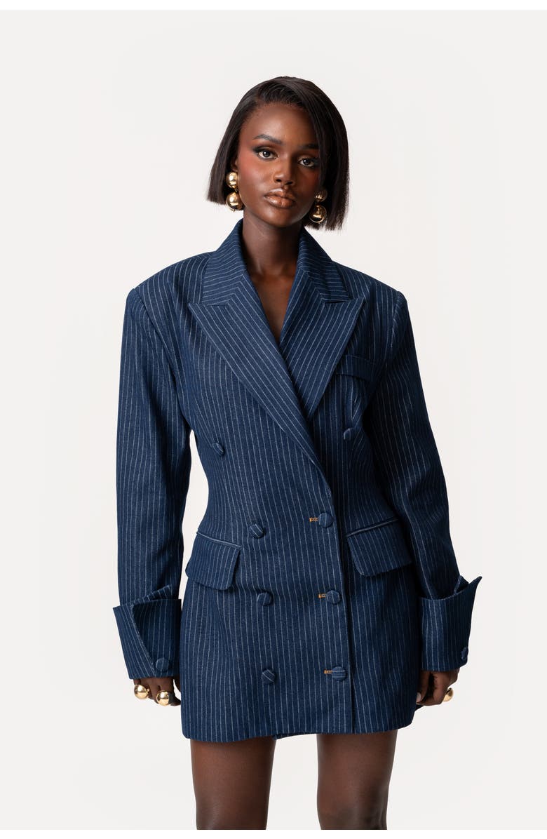 OFUURE Nyla Blazer Dress, Alternate, color, Denim