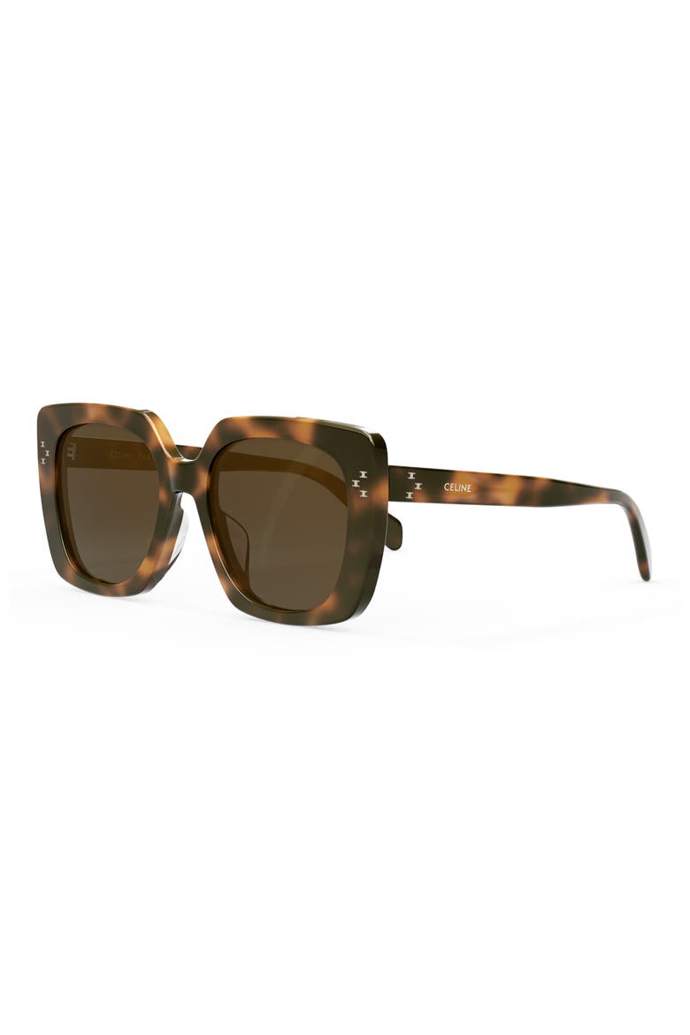 Mini Triomphe 55mm Round Sunglasses, Alternate, color, BLONDE HAVANA / BROWN
