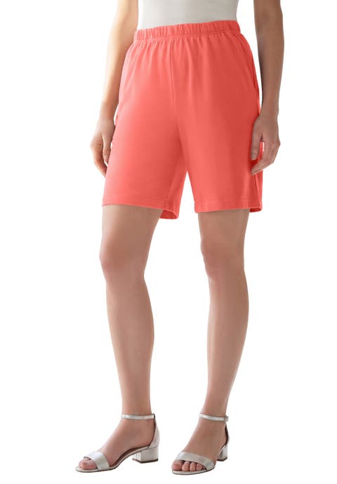 Plus Size Soft Knit Pull On Short