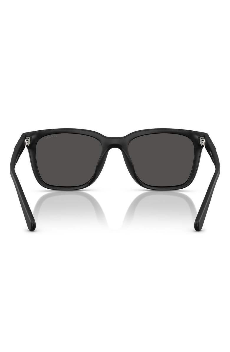COACH 54mm Square Sunglasses, Alternate, color, Matte Black / Grey Solid