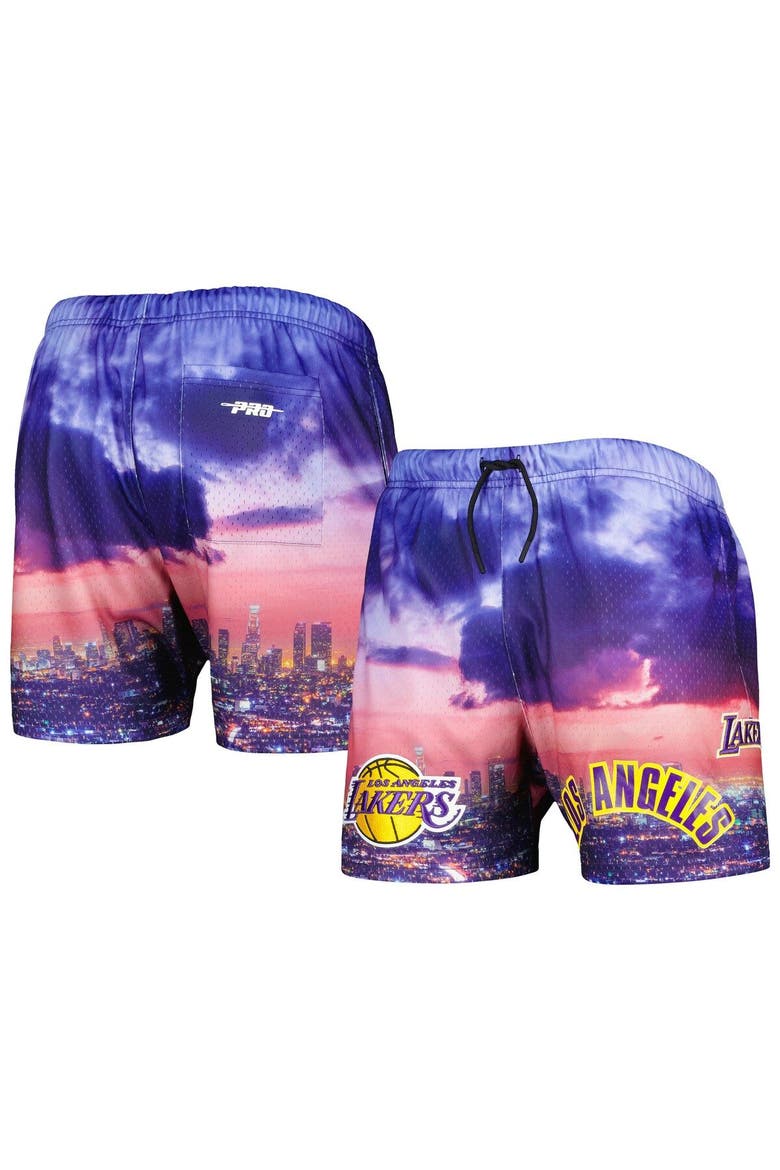 Men's Pro Standard Los Angeles Lakers Cityscape Shorts, Main, color, Purple
