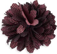 CONSTRUCT CHECKERBOARD FLOWER LAPEL PIN