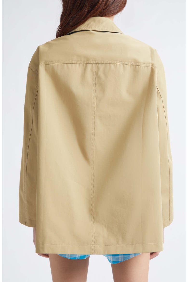 Romaine Cotton Gabardine Barn Jacket, Alternate, color, SAND