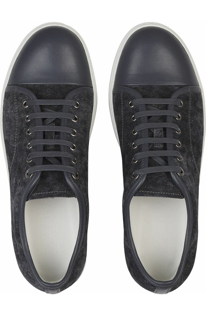 Lanvin Dbb1 Sneakers In Corduroy, Alternate, color, Steel