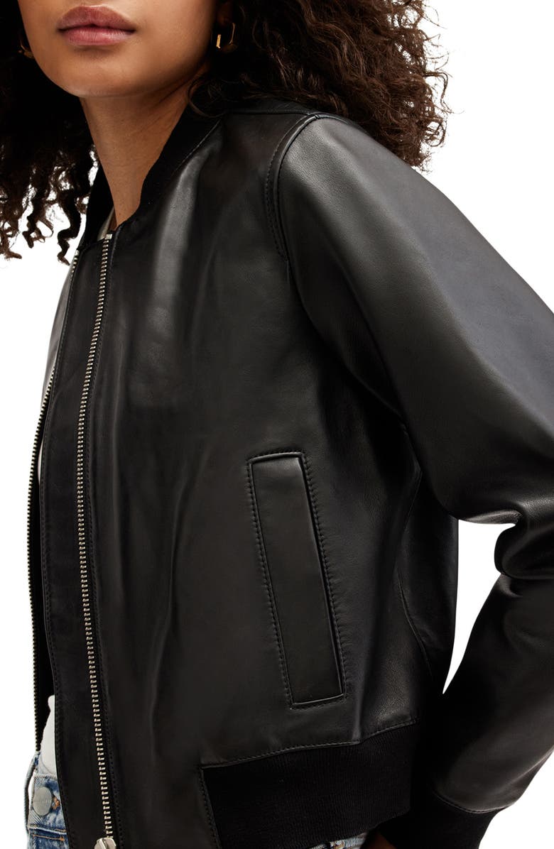 Orten Leather Bomber Jacket