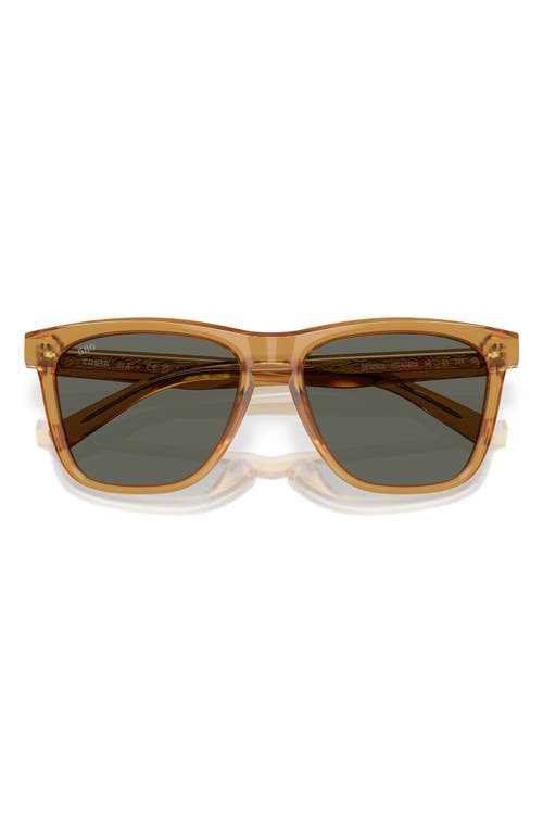 Costa Del Mar Ulu 56mm Polarized Square Sunglasses In Gold