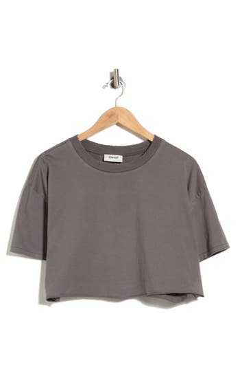 Elwood Organic Cotton Oversize Baby T-shirt In Vintage Black